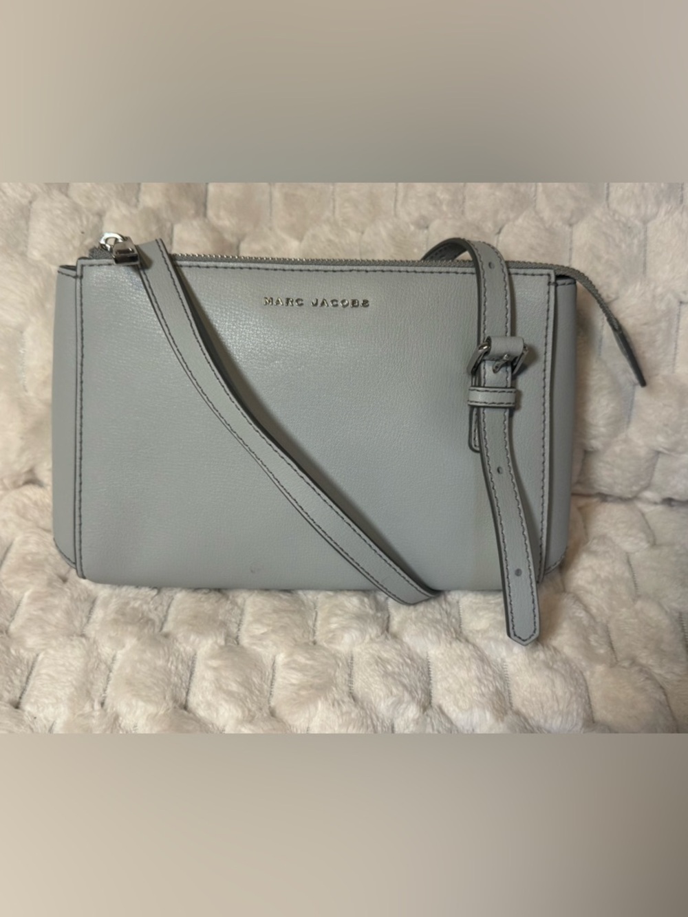 Marc Jacobs The Commuter Crossbody Bag Light Grey